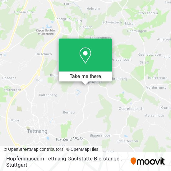 Hopfenmuseum Tettnang Gaststätte Bierstängel map