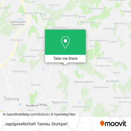 Карта Jagdgesellschaft Tannau