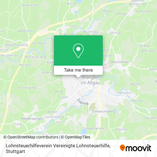 Карта Lohnsteuerhilfeverein Vereinigte Lohnsteuerhilfe