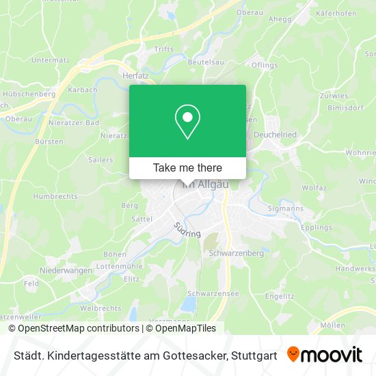 Карта Städt. Kindertagesstätte am Gottesacker