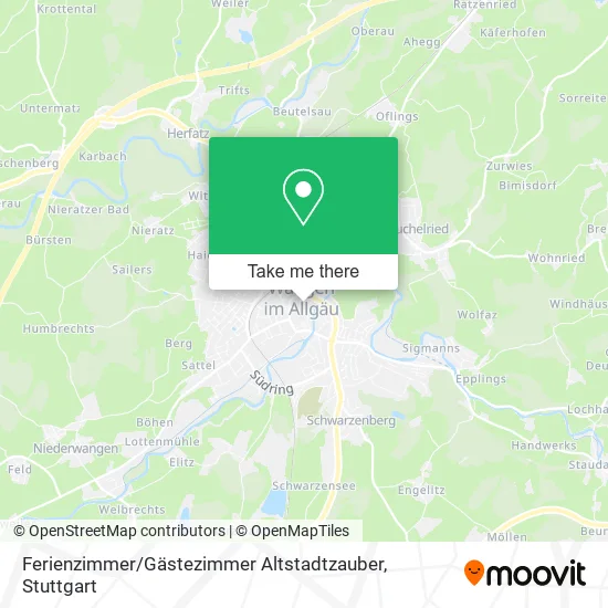 Карта Ferienzimmer / Gästezimmer Altstadtzauber