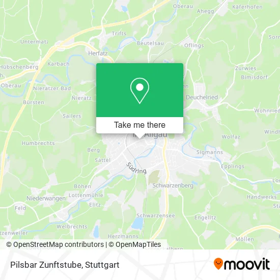 Карта Pilsbar Zunftstube