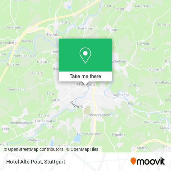Hotel Alte Post map