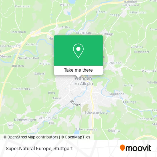 Карта Super.Natural Europe