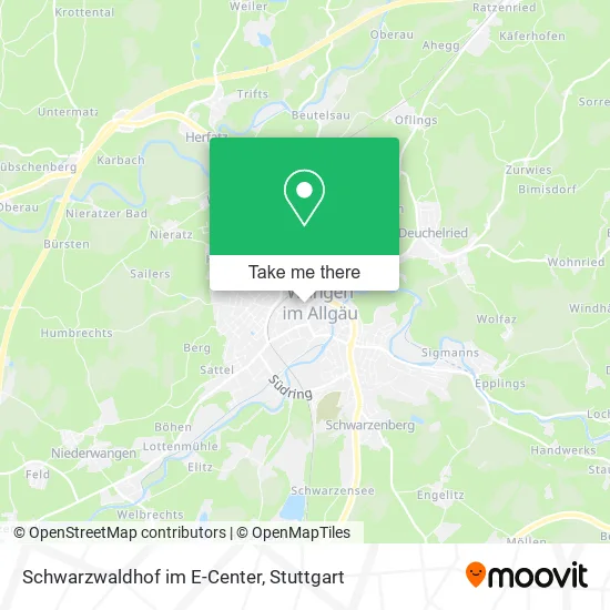 Карта Schwarzwaldhof im E-Center