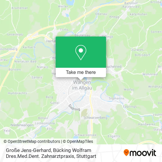 Карта Große Jens-Gerhard, Bücking Wolfram Dres.Med.Dent. Zahnarztpraxis