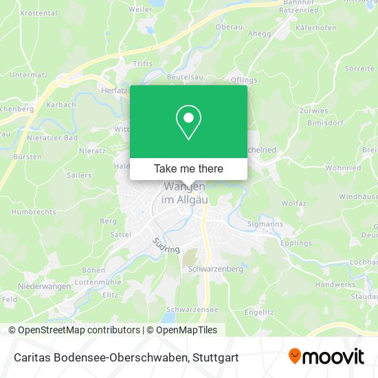 Caritas Bodensee-Oberschwaben map