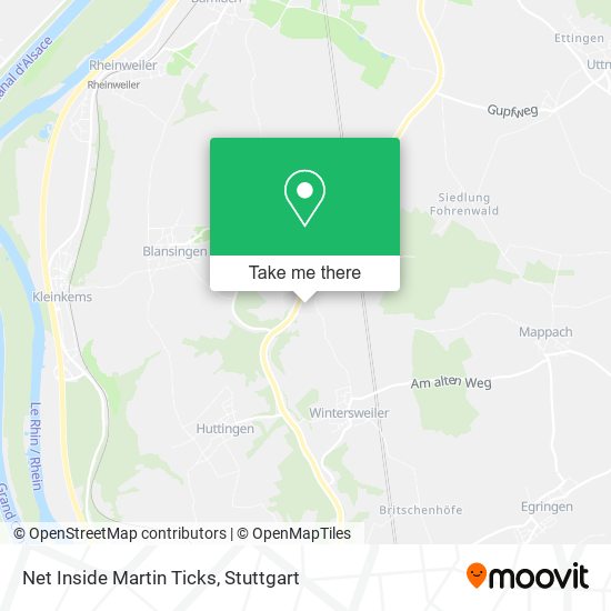 Net Inside Martin Ticks map