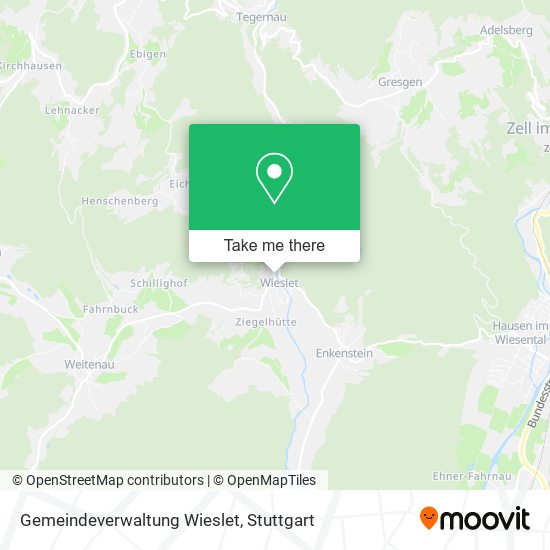 Gemeindeverwaltung Wieslet map