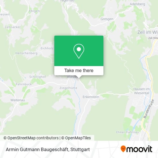 Armin Gutmann Baugeschäft map