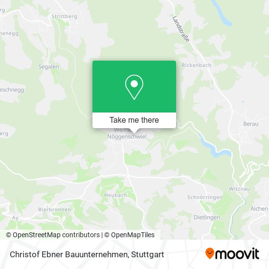 Christof Ebner Bauunternehmen map