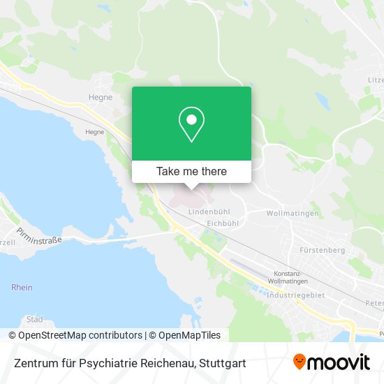 Карта Zentrum für Psychiatrie Reichenau