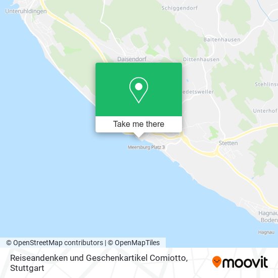 Reiseandenken und Geschenkartikel Comiotto map