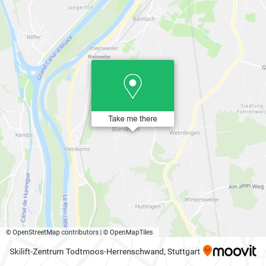 Skilift-Zentrum Todtmoos-Herrenschwand map