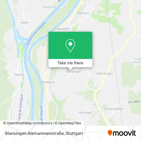 Карта Blansingen Alemannnenstraße