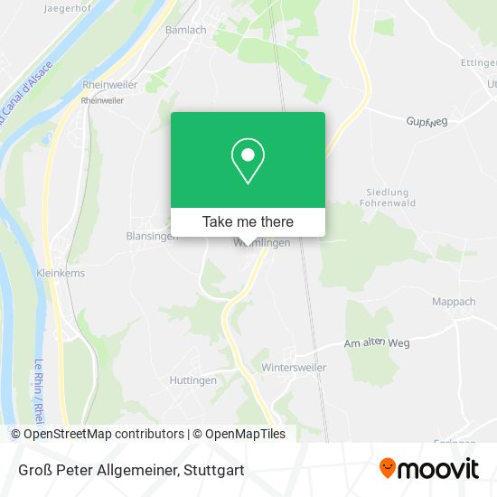 Groß Peter Allgemeiner map