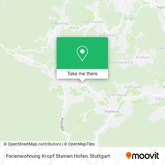 Карта Ferienwohnung Kropf Steinen Hofen
