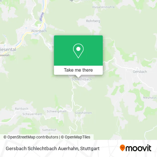 Карта Gersbach Schlechtbach Auerhahn