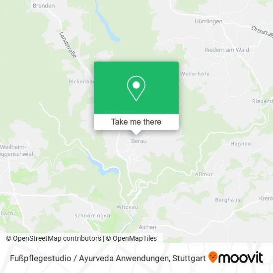 Карта Fußpflegestudio / Ayurveda Anwendungen