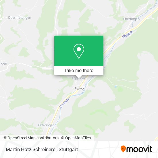 Martin Hotz Schreinerei map