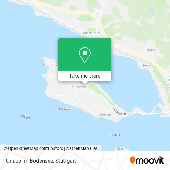 Карта Urlaub im Bodensee
