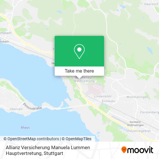 Карта Allianz Versicherung Manuela Lummen Hauptvertretung