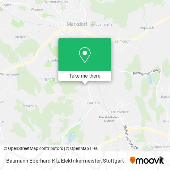 Baumann Eberhard Kfz Elektrikermeister map