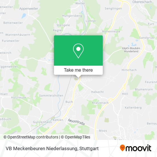 VB Meckenbeuren Niederlassung map