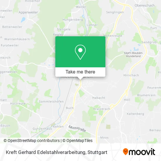 Карта Kreft Gerhard Edelstahlverarbeitung