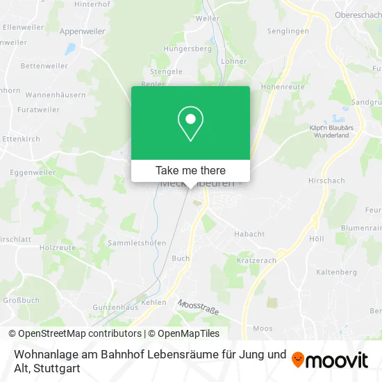 Карта Wohnanlage am Bahnhof Lebensräume für Jung und Alt