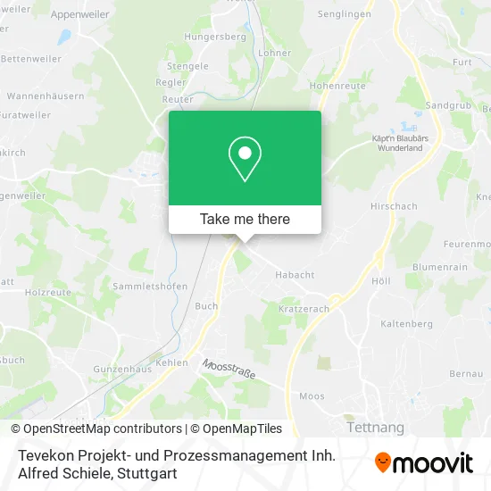 Карта Tevekon Projekt- und Prozessmanagement Inh. Alfred Schiele