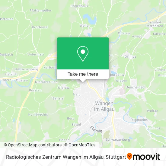 Карта Radiologisches Zentrum Wangen im Allgäu