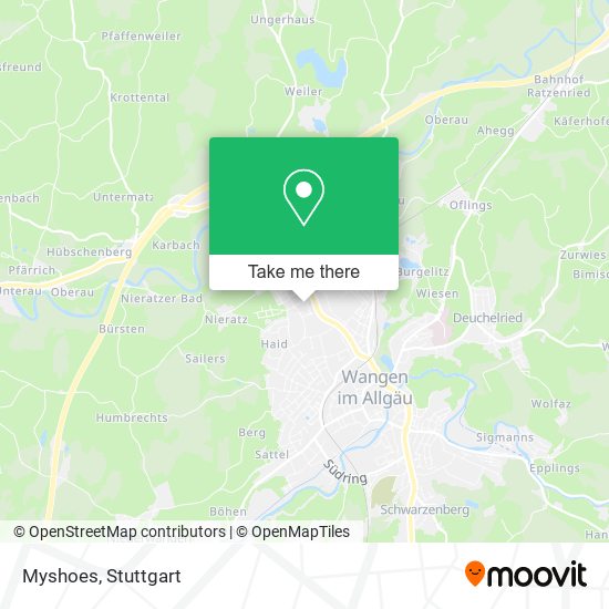 Myshoes map