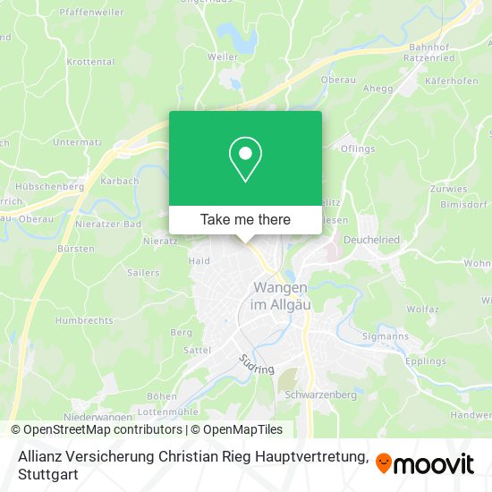 Allianz Versicherung Christian Rieg Hauptvertretung map