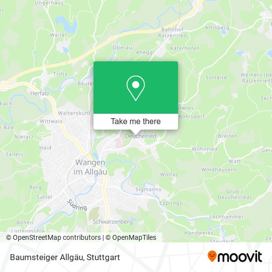 Baumsteiger Allgäu map