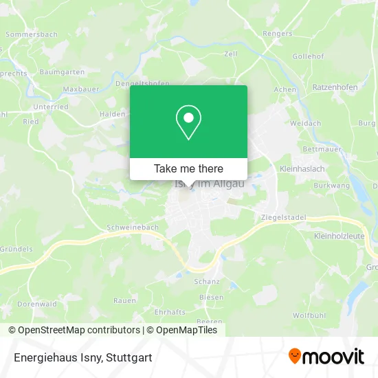 Карта Energiehaus Isny