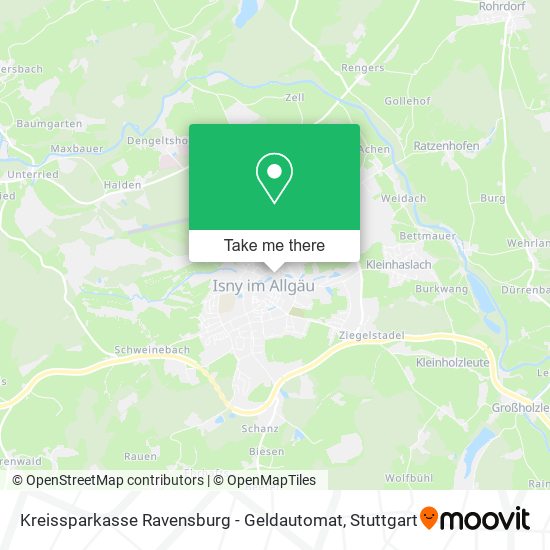 Kreissparkasse Ravensburg - Geldautomat map