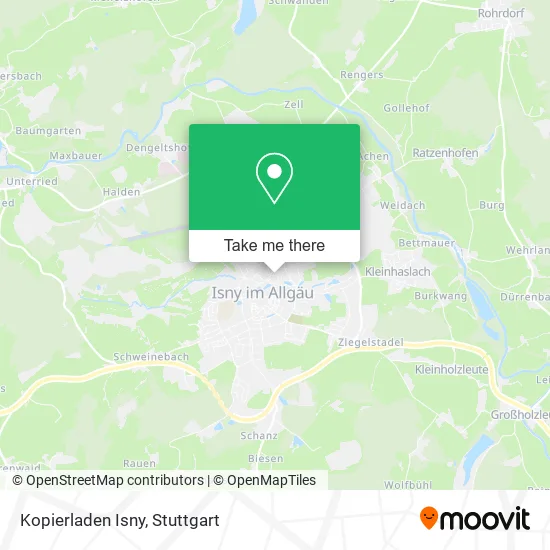Карта Kopierladen Isny