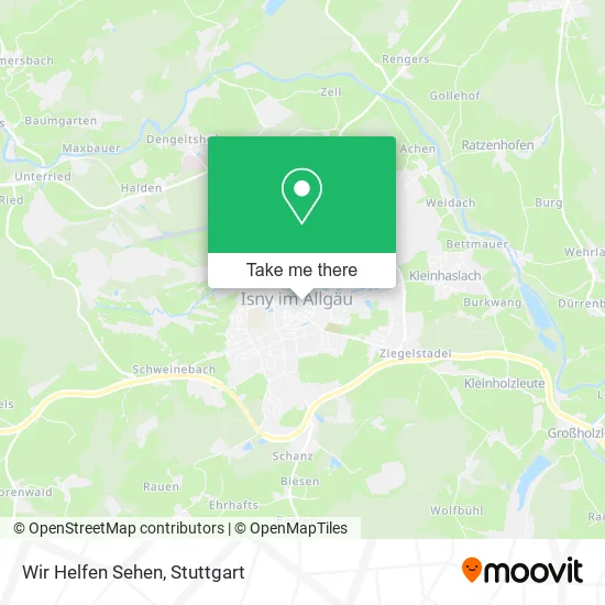 Карта Wir Helfen Sehen