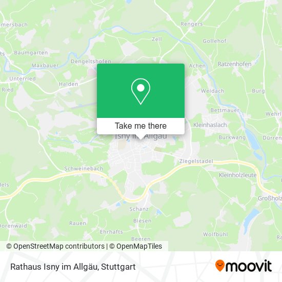 Rathaus Isny im Allgäu map