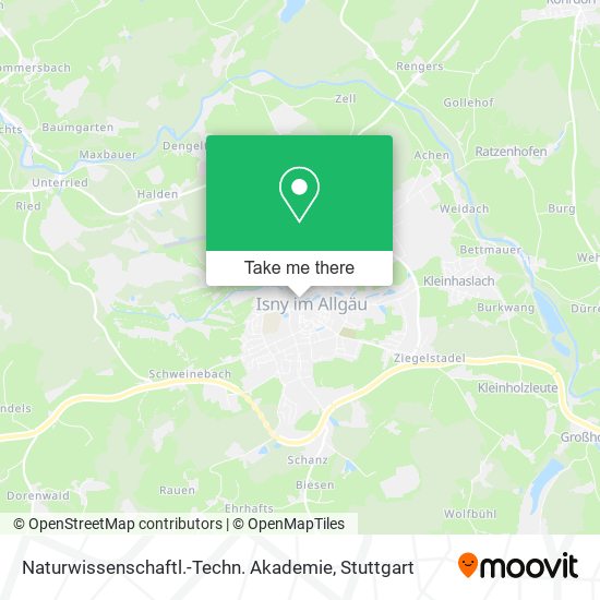 Карта Naturwissenschaftl.-Techn. Akademie