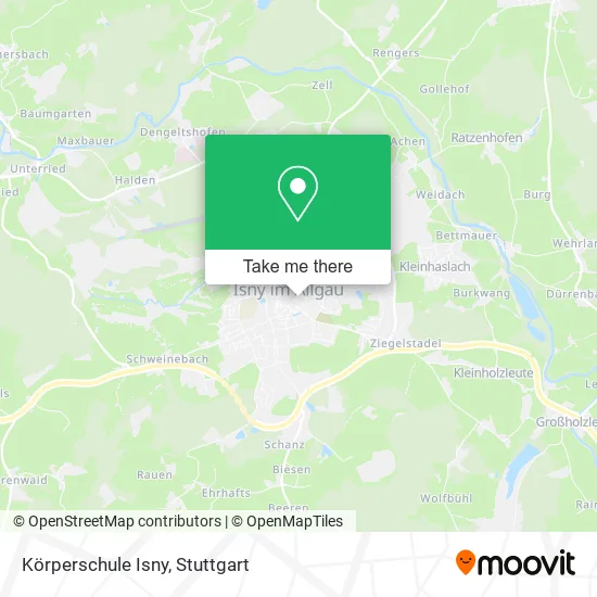 Карта Körperschule Isny