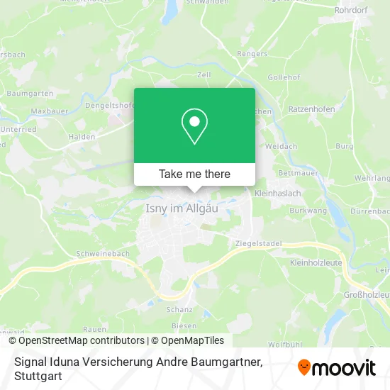 Карта Signal Iduna Versicherung Andre Baumgartner