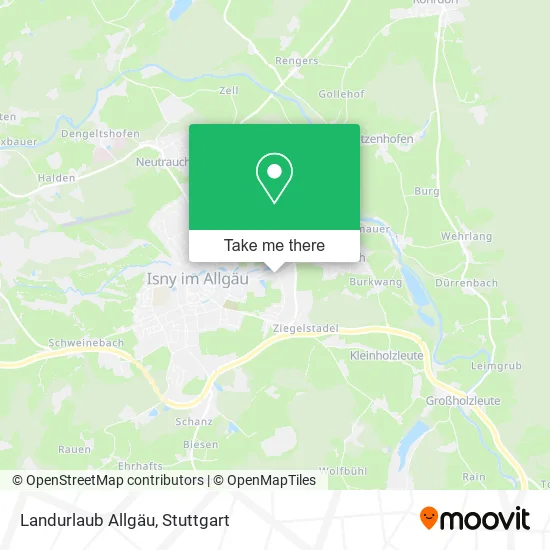 Карта Landurlaub Allgäu