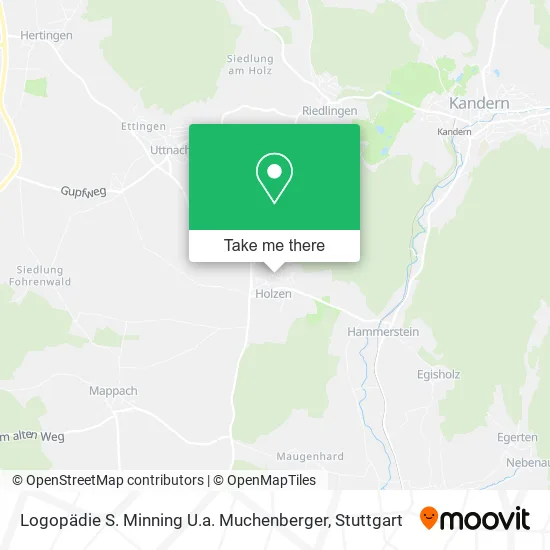 Карта Logopädie S. Minning U.a. Muchenberger