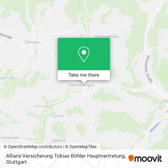 Карта Allianz Versicherung Tobias Böhler Hauptvertretung