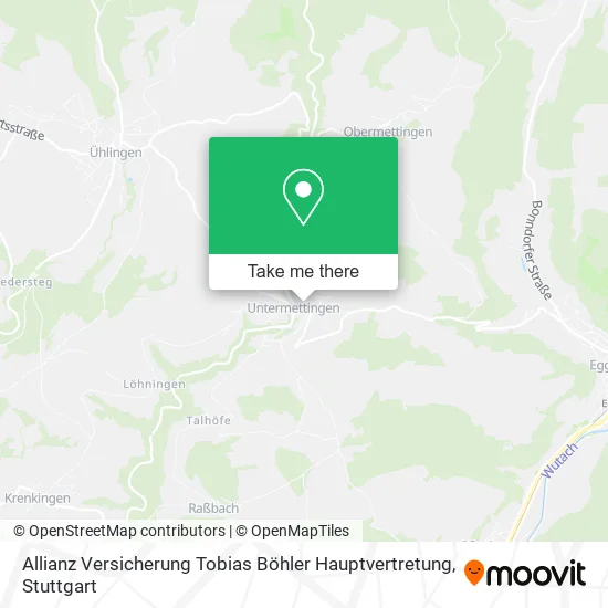 Карта Allianz Versicherung Tobias Böhler Hauptvertretung
