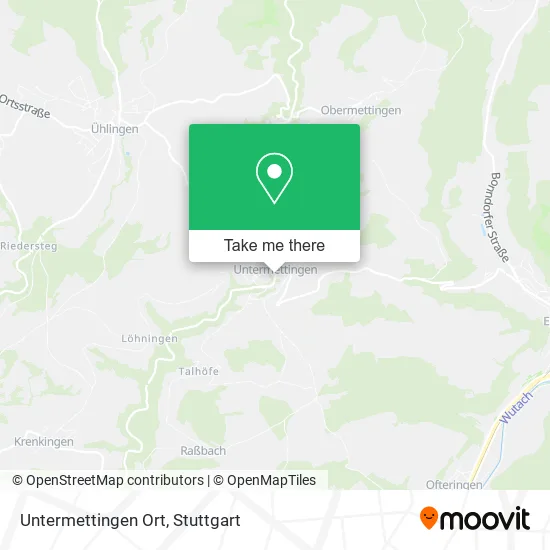 Карта Untermettingen Ort