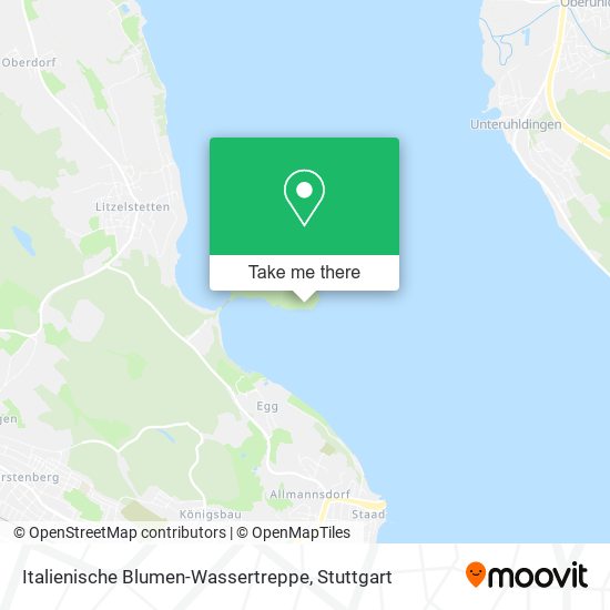 Italienische Blumen-Wassertreppe map