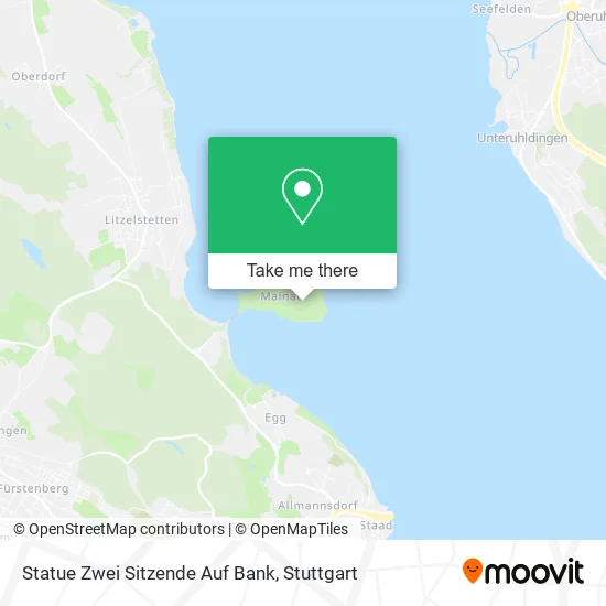 Карта Statue Zwei Sitzende Auf Bank